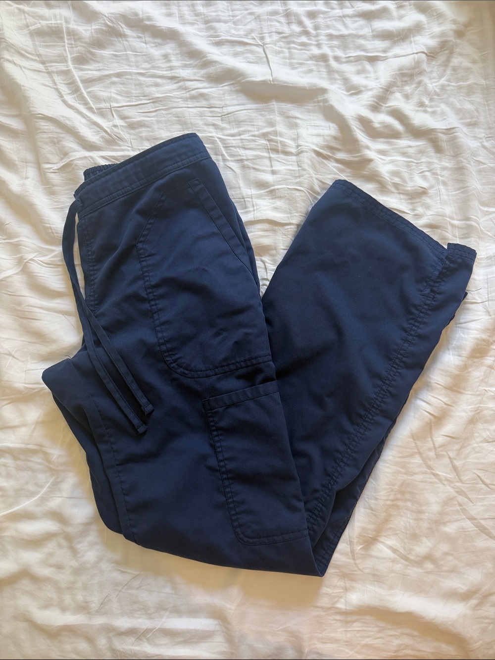 Cherokee Workwear Navy Blue Drawstring Scrub Pants